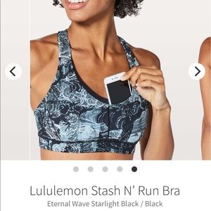 Lululemon Stash N Run Bra Size 8